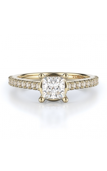 Sidestone Style Diamond Engagement ring 
(Center Diamond Not Included)