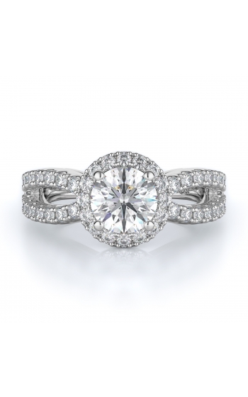 Halo Style Diamond Engagement ring 
(Center Diamond Not Included)