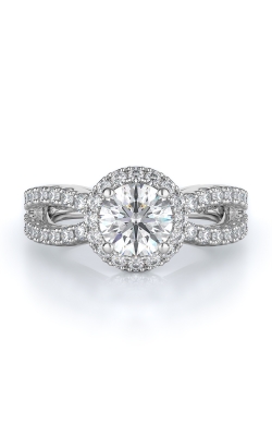 Halo Style Diamond Engagement Ring 
(Center Diamond Not Included)