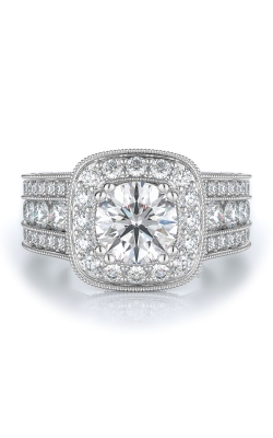 Halo Style Diamond Engagement Ring 
(Center Diamond Not Included)