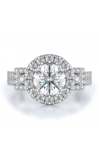 Halo Style Diamond Engagement ring 
(Center Diamond Not Included)