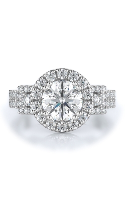 Halo Style Diamond Engagement Ring 
(Center Diamond Not Included)