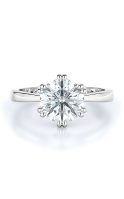 Solitaire Style Diamond Engagement Ring 
(Center Diamond Not Included)