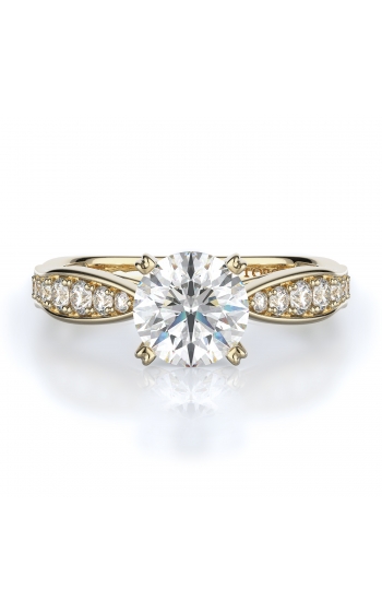 Sidestone Style Diamond Engagement ring 
(Center Diamond Not Included)