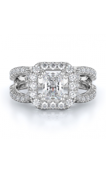 Halo Style Diamond Engagement ring 
(Center Diamond Not Included)