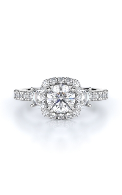 Halo Style Diamond Engagement Ring 
(Center Diamond Not Included)