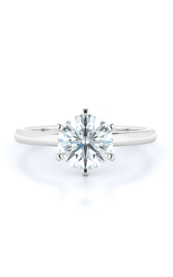 Solitaire Style Diamond Engagement Ring 
(Center Diamond Not Included)