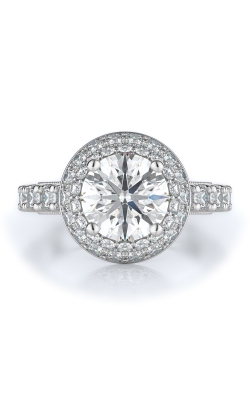 Halo Style Diamond Engagement Ring 
(Center Diamond Not Included)