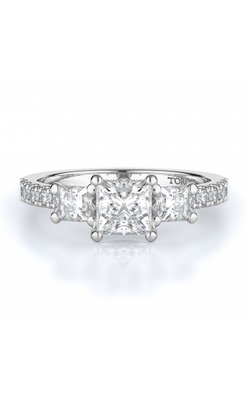 Three stone Style Diamond Engagement ring 
(Center Diamond Not Included)