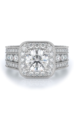 Halo Style Diamond Engagement Ring 
(Center Diamond Not Included)