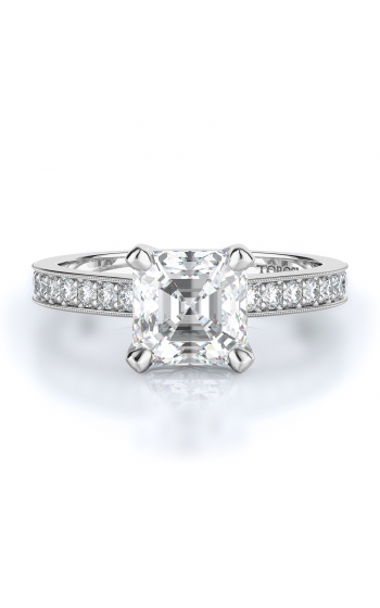 Sidestone Style Diamond Engagement ring 
(Center Diamond Not Included)