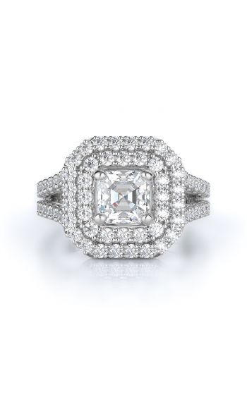 Halo Style Diamond Engagement ring 
(Center Diamond Not Included)