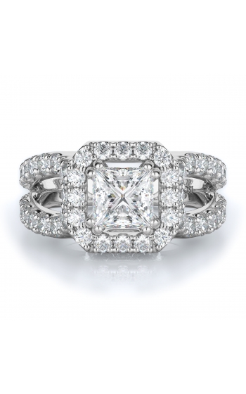 Halo Style Diamond Engagement ring 
(Center Diamond Not Included)