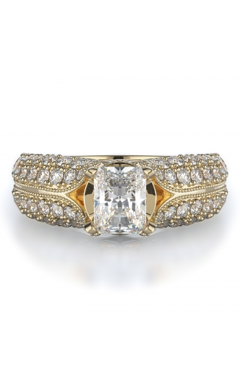 Sidestone Style Diamond Engagement ring 
(Center Diamond Not Included)