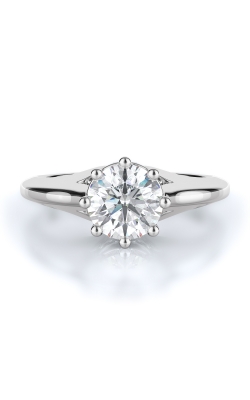 Solitaire Style Diamond Engagement Ring 
(Center Diamond Not Included)