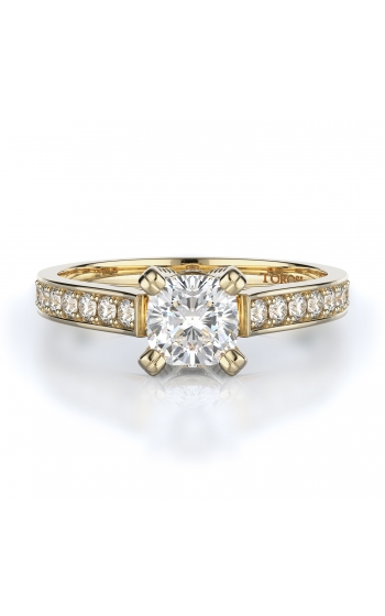 Sidestone Style Diamond Engagement ring 
(Center Diamond Not Included)