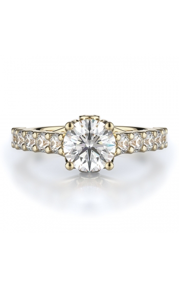 Sidestone Style Diamond Engagement ring 
(Center Diamond Not Included)