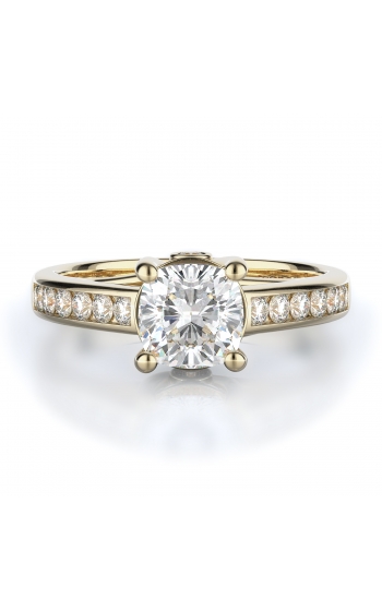 Sidestone Style Diamond Engagement ring 
(Center Diamond Not Included)