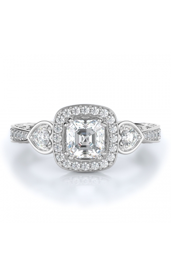 Halo Style Diamond Engagement ring 
(Center Diamond Not Included)