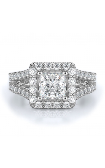 Halo Style Diamond Engagement ring 
(Center Diamond Not Included)