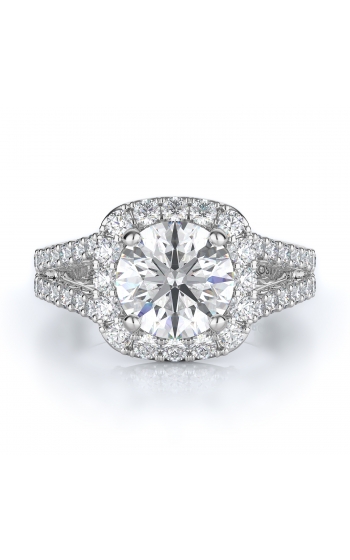 Halo Style Diamond Engagement ring 
(Center Diamond Not Included)