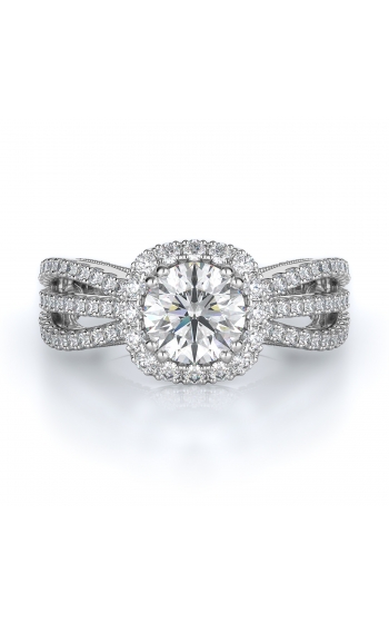 Halo Style Diamond Engagement ring 
(Center Diamond Not Included)