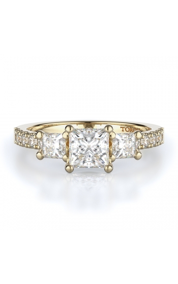 Three stone Style Diamond Engagement ring 
(Center Diamond Not Included)