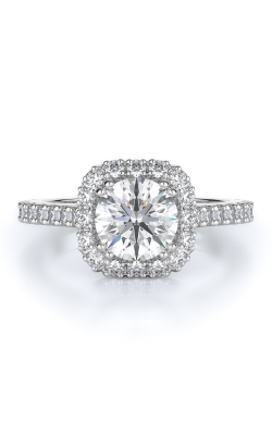 Halo Style Diamond Engagement Ring 
(Center Diamond Not Included)