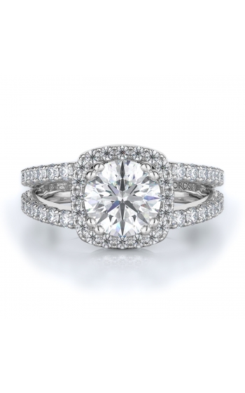 Halo Style Diamond Engagement ring 
(Center Diamond Not Included)