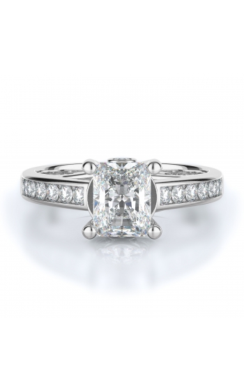 Sidestone Style Diamond Engagement ring 
(Center Diamond Not Included)