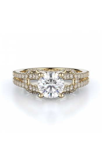 Sidestone Style Diamond Engagement ring 
(Center Diamond Not Included)