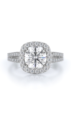 Halo Style Diamond Engagement Ring 
(Center Diamond Not Included)