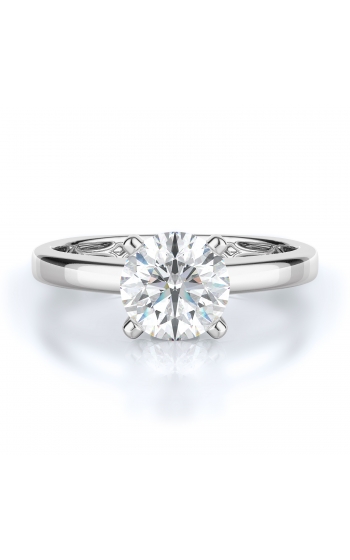 Solitaire Style Diamond Engagement ring 
(Center Diamond Not Included)