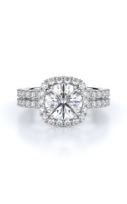 Halo Style Diamond Engagement Ring 
(Center Diamond Not Included)