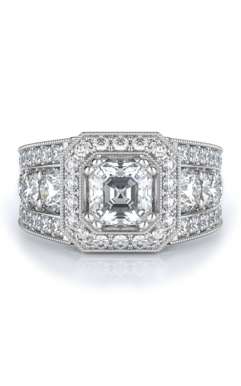 Halo Style Diamond Engagement ring 
(Center Diamond Not Included)