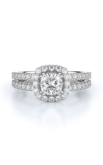 Halo Style Diamond Engagement ring 
(Center Diamond Not Included)