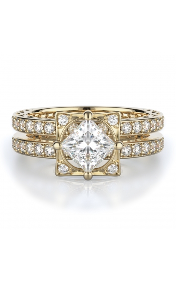 Sidestone Style Diamond Engagement ring 
(Center Diamond Not Included)