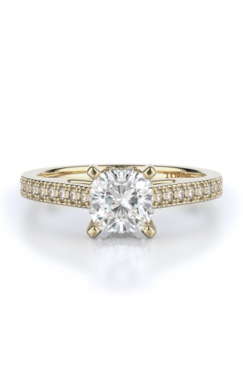 Sidestone Style Diamond Engagement ring 
(Center Diamond Not Included)