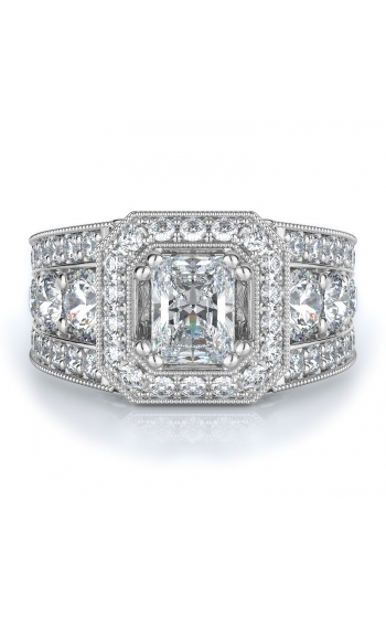 Halo Style Diamond Engagement ring 
(Center Diamond Not Included)