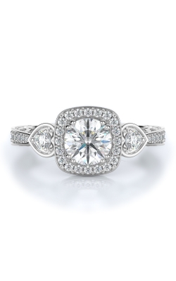 Halo Style Diamond Engagement Ring 
(Center Diamond Not Included)