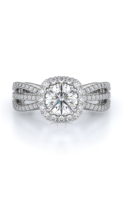 Halo Style Diamond Engagement Ring 
(Center Diamond Not Included)