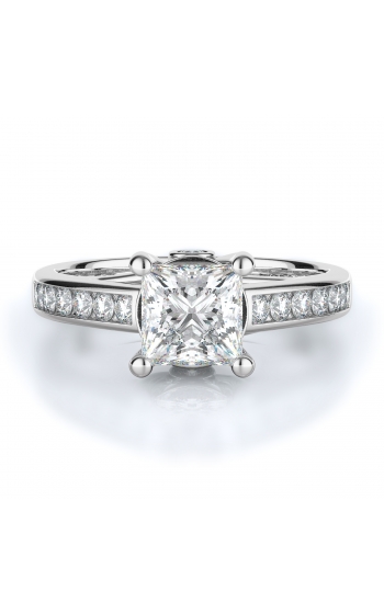 Sidestone Style Diamond Engagement ring 
(Center Diamond Not Included)