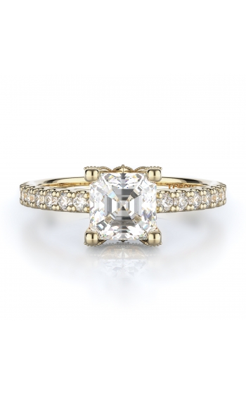 Sidestone Style Diamond Engagement ring 
(Center Diamond Not Included)