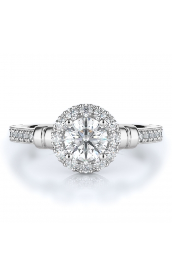 Halo Style Diamond Engagement ring 
(Center Diamond Not Included)