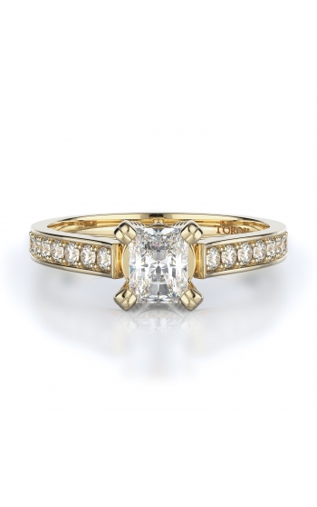 Sidestone Style Diamond Engagement ring 
(Center Diamond Not Included)