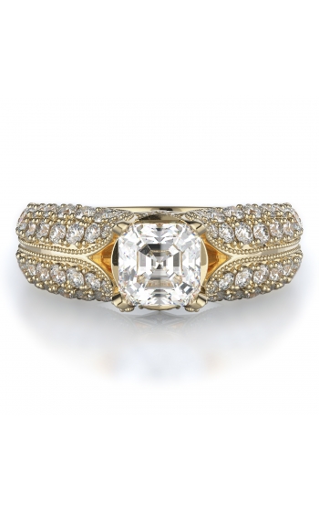 Sidestone Style Diamond Engagement ring 
(Center Diamond Not Included)