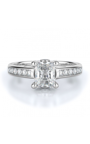 Sidestone Style Diamond Engagement ring 
(Center Diamond Not Included)