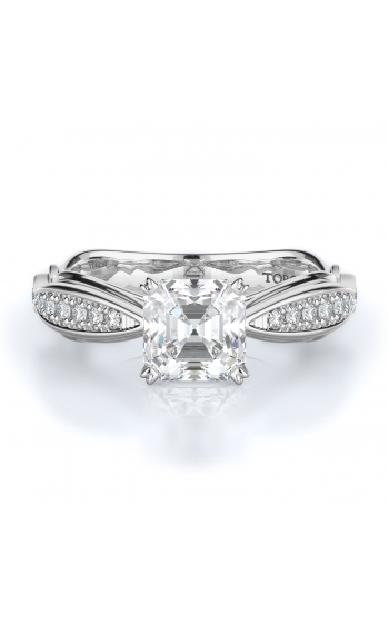 Sidestone Style Diamond Engagement ring 
(Center Diamond Not Included)