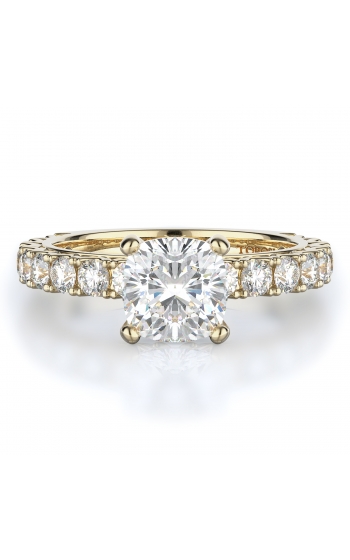 Sidestone Style Diamond Engagement ring 
(Center Diamond Not Included)