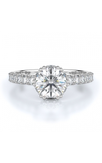 Sidestone Style Diamond Engagement ring 
(Center Diamond Not Included)